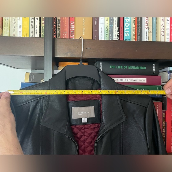 Black Leather Jacket - Croft & Barrow - Picture 16 of 16